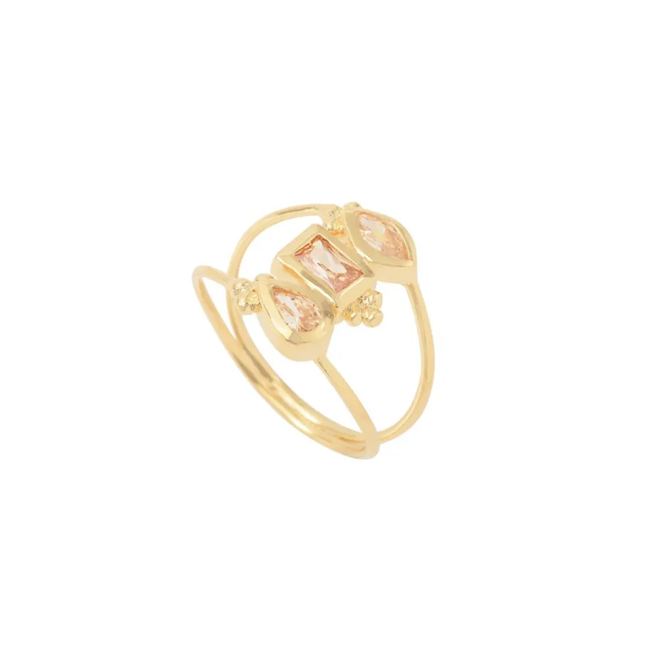 Louise Hendricks Bagues^Bague - Driss 3 Elements Champagne