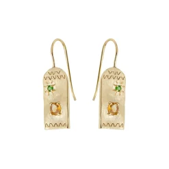 Louise Hendricks Boucles D Oreilles^Boucles D'Oreilles - Tania Emeraude Citrine