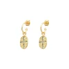 Louise Hendricks Boucles D Oreilles^Creoles - By Bazile Bleue