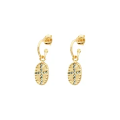 Louise Hendricks Boucles D Oreilles^Creoles - By Bazile Bleue