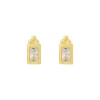 Louise Hendricks Boucles D Oreilles^Puces D'Oreille Baguette - Driss White