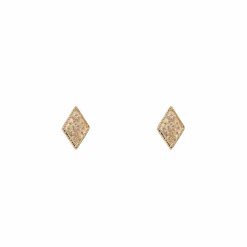 Louise Hendricks Boucles D Oreilles^Puces D'Oreilles - Mina White Losange