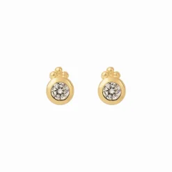 Louise Hendricks Boucles D Oreilles^Puces D'Oreilles Rondes - Driss White